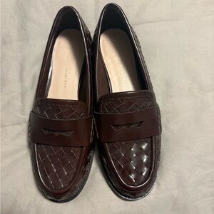 Loeffler Randall Rachel Espresso Woven Loafers